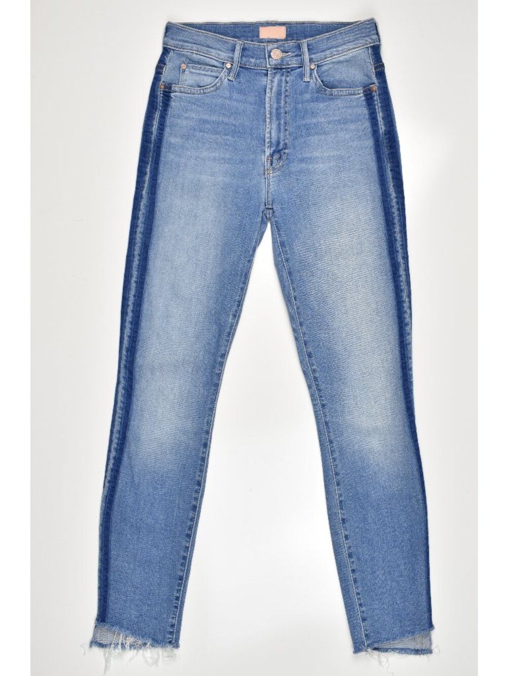 Mother Stunner Zip Ankle Step Fray Jeans - 25